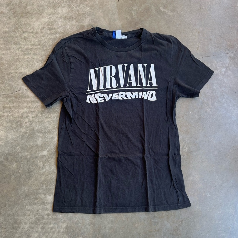 H&M Black Nirvana 'Nevermind' Graphic Tee - Men